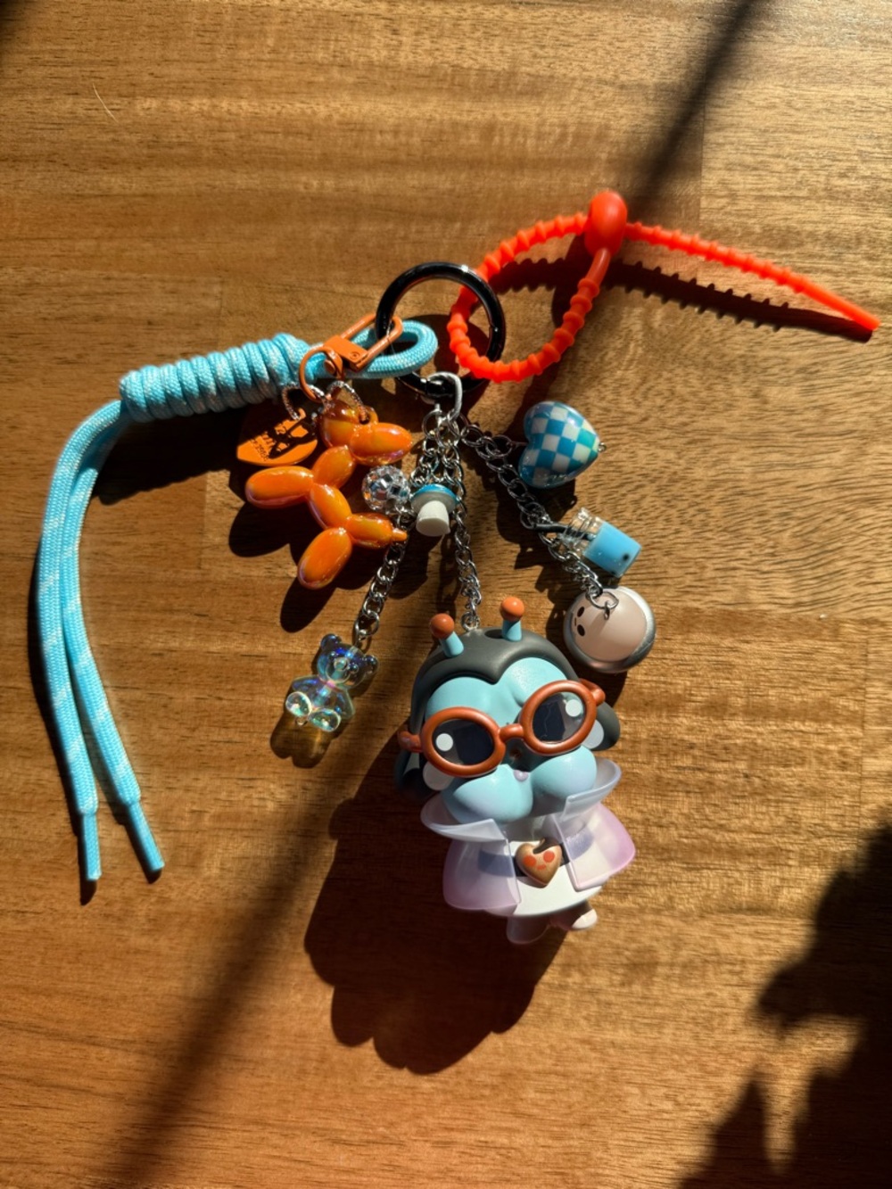 Handmade POP MART Crybaby “outsider” keychain charm
